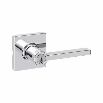 KWIKSET 405CSL-SQT-26-SMT-6AL-RCS Office Lever Lockset, Chrome, ADA Compliant - Office Lever Locksets