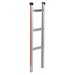 Aluminum straight back frame for Magliner hand trucks. 39-inch height with 1-1/4 inch cross braces. Overall length 12 inches. Used to extend hand truck frame for taller or bulkier loads in material handling applications.