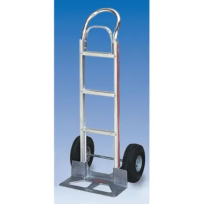 MAGLINER General Purpose Hand Truck: 500 lb, Flow-Back, Silver, Aluminum, Pneumatic - Corrosion-Resistant Hand Trucks