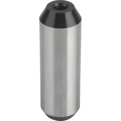 KIPP Round Locating Pin: Round, Tool Steel, 10 mm Shank Outside Dia, 30 mm Shank Lg - Extractable Round Locating Pins