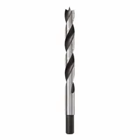 IRWIN Brad Drill Bits: 7/16 in Drill Bit Size, 5 9/16 in Overall Lg, 3/8 in Shank Dia (MPN 49617)