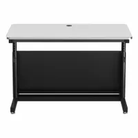 VERSADESK Standing Desk: White, Wood, 60 in Overall Wd, 30 in Overall Dp, 36 in Max Desktop Ht (MPN CTL6030-BW)
