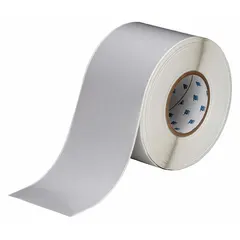 Continuous label roll measuring 4 inches by 300 feet, made of gray polyester. Designed for use with the i7100 printer series. Suitable for industrial identification and asset tracking applications requiring durable labels.