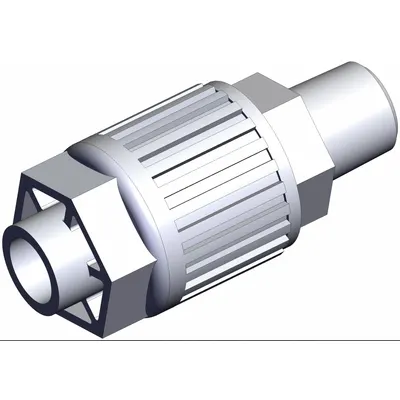SMC LQ3H3B-MN PFA Compression Tube Fitting, 1/4 in NPT x 3/8 in OD - PFA Compression Tube Fittings