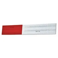 Reflective Tape: Buses/Construction/Emergency Vehicles/Rail, Red/White, 2 in Wd, 12 in Lg, 10 PK (MPN 983-326)