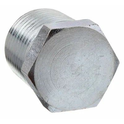 PARKER Plug: Hex Drive Solid Plug, 316 Stainless Steel, 3/8 in, NPT Threaded, 7,200 psi - Extreme Pressure Instrumentation Pipe Fittings