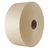 Nonreinforced kraft tape activated by water to form a permanent bond on corrugated surfaces. Each roll measures 1 1/2 in x 500 ft with a 4.3 mil thickness. Supplied in a 20-pack. Used for sealing boxes and cartons in packaging and shipping operations