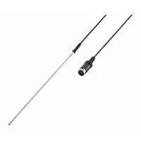 Stainless steel temperature sensor for rotary evaporators. Compatible with vacuum systems for monitoring and controlling temperature during distillation processes