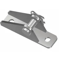 This stainless steel bracket is used for mounting gas springs in industrial equipment, enclosures, and access panels. It provides a corrosion-resistant attachment point for gas spring installations
