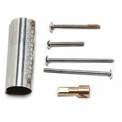 This handle extension kit from MOEN is designed for use with standard tub shower valves. It features a chrome finish and serves as a connector or extension component for compatible valve systems. The kit includes zero handles.