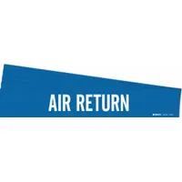 Pipe Marker: Air Return, Blue, White, Fits 2 1/2 to 7 7/8 in Pipe O.D., 1 Pipe Markers, 5 PK (MPN 7008-1-PK)