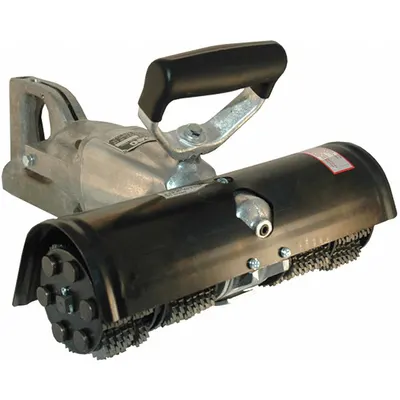 AURAND Air Powered Scarifier: D-Handle, 12 in Cleaning Area, 3/4 hp - D-Handle Handheld Air-Powered Scarifiers