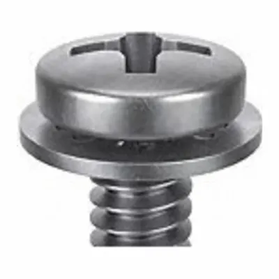 SEMS #6-32 x 7/8 in Stainless Steel Pan Head Machine Screw with - Machine Screws with Internal Tooth Lock Washers