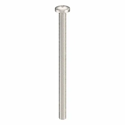 USA INDUSTRIALS Machine Screw: #8-32 Thread Size, 2 1/2 in Lg, 316, Stainless Steel, Plain - Pan Head Machine Screws