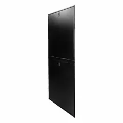 This side panel kit is designed for use with racks and bayed enclosures. Constructed from black carbon steel, it provides enclosure side panels for 42 rack unit configurations with a 1070 mm overall width. Suitable for enclosing sides in electrical and network installations.