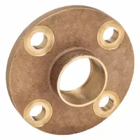 Low-lead cast bronze tube flange with cup x flange connection. Connects 2 in CTS copper tube to a 2 in pipe flange. Suitable for use in potable water and hydronic heating systems