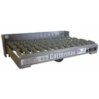 This mountable fold-up step is constructed from serrated steel for secure footing. Designed for industrial ladder applications, it folds up when not in use to save space and reduce tripping hazards. Suitable for use in warehouses, factories, and maintenance areas