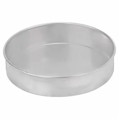 VOLLRATH Cake Pan: Round Cake Pan Pan, Aluminum, Uncoated, 9 7/16 in Overall Dia - Cake Pans