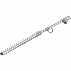 This analog pencil tire pressure gauge features a metal construction and 2 psi pressure increments for direct-read measurement. It is used to check and maintain tire inflation on vehicles, forklifts, and plant equipment.