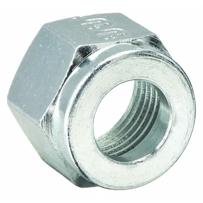 PARKER Compression Fitting Nut: 1/4 in OD Size, 7/16"-20 Thread Size, Compression - Double-Ferrule Steel Compression Fittings