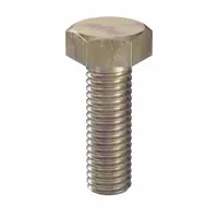 Metric hex head cap screw, M8 thread, 25 mm length, fully threaded. Made from Class 10.9 steel with zinc yellow finish. Meets DIN 961 dimensional and ISO 898 material standards. Supplied in packs of 100. Used in bolted joints requiring high tensile strength