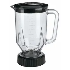 This 48 oz polycarbonate blender container assembly includes a lid and blade. It is designed for use with blenders and is compatible with model BB160S. Suitable for blending ingredients in commercial kitchen environments.