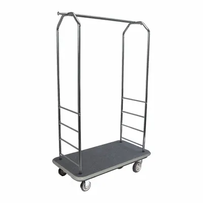 CSL Bellman Cart: 1 in Frame Dia, 43 in Overall Lg, 23 in Overall Dp, 72 1/2 in Overall Ht - Easy-Mover Bellman Carts