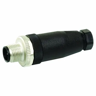 MURRELEKTRONIK Circular Connector: A Coded, 4 Pin, M12 Screw, IP67, Screw Terminals - Field-Wireable Industrial M12 Circular Connectors