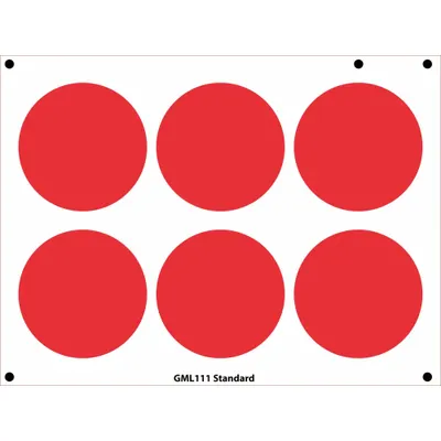 ACCUFORMNMC GML111RD Red Polyester Gauge Marking Labels, 6-Pack