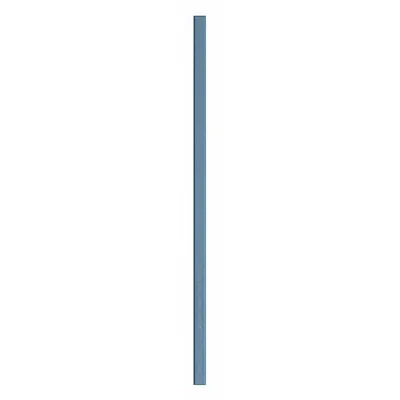 ASI GLOBAL PARTITIONS Partition Column: Plastic Polymer, Pebble, Blue, 82 in Ht, 3 in Wd - Pilasters for Bathroom Partitions