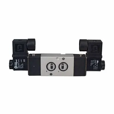 NAMUR Soleniod Valve: DNMR, Double Solenoid, 24V AC, 4 Ports, 1/4 in NPT Inlet - Bonomi NMR Series Solenoid Valves