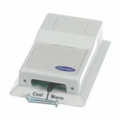 Space temperature sensor for HVAC systems, providing temperature input to thermostats or building management systems. Suitable for commercial and residential applications requiring indoor temperature monitoring and control.