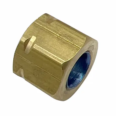 PARKER Self-Aligning Brass Compression Fitting, 3/8 in OD, L61CA-6 - Self-Aligning Brass Compression Fittings
