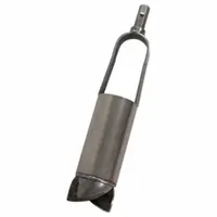 AMS Soil Auger Head: Carbon Steel Bail/Stainless Steel Cylinder, 2 in Overall Dia, Quick Connect (MPN 300.09)