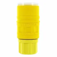 Straight Blade Connector: 5-15R, 125V AC, 15 A, 2 Pole, 3 Wire, Yellow (MPN 79W47-C)