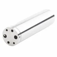 Aluminum calibration insert with zero holes for use with FLUKE 9140 series drywell calibrators. Provides a solid block for verifying internal reference accuracy or for custom drilling to accommodate specific probe diameters