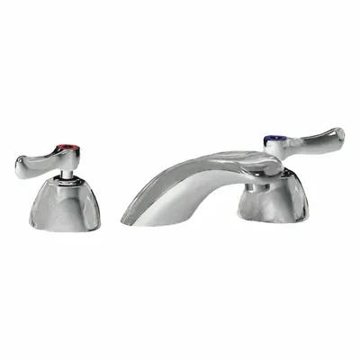 CHICAGO FAUCETS 404-VE64ABCP Cast Brass Widespread Bathroom Faucet - Widespread Handle Bathroom Faucets