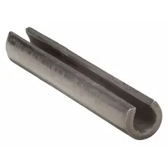 This roll pin is a replacement component for compatible Dayton material handling equipment, specifically model 4YX97. It functions as a mechanical fastener to secure moving parts in industrial machinery, supporting plant maintenance and repair applications.