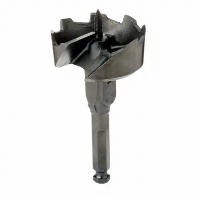 BOSCH Self Feed Drill Bit: 2 1/4 in Drill Bit Size, Hex, 7/16 in Shank Dia - Self-Feed Drill Bits