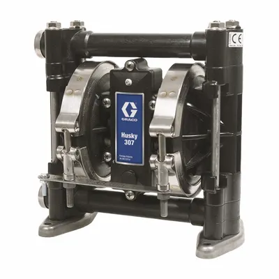 GRACO Diaphragm Pump: Acetal Body, 3/8 in, NPT Connection, 6.5 gpm - Acetal Housing AODD Pumps