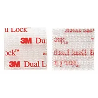 This pre-cut square hook-and-loop fastener is self-mating, allowing two pieces to adhere to each other without needing separate hook and loop components. Made of clear polyolefin with an acrylic adhesive, it bonds to clean surfaces for temporary or permanent fastening, bundling, and mounting. Each square measures 1 inch by 1 inch, suitable for cable management, panel assembly, and light-duty holding tasks