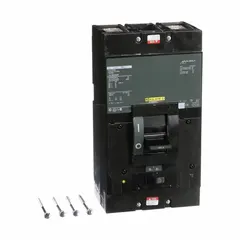 This 250 A H-Frame molded case circuit breaker provides overcurrent protection in electrical distribution systems. Rated 22kA at 600V AC, it features fixed mounting and line/load lug terminations for panelboard and switchboard applications.