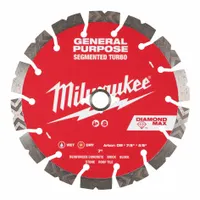 MILWAUKEE Diamond Saw Blade: Block/Brick/Concrete/Stone, 7 in Blade Dia., 5/8 in_7/8 in Arbor Size (MPN 49-93-9007)