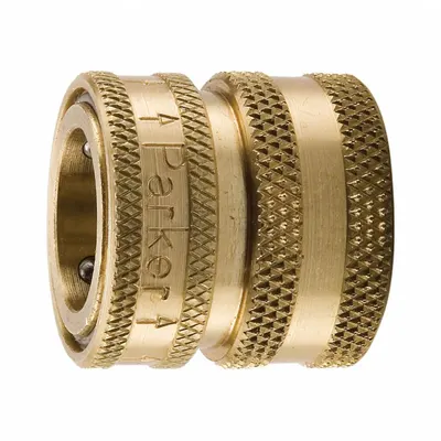 Parker 3/4 in Female NH Brass Garden Hose Coupling 1163-60 - Brass Garden Hose Couplings