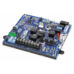 Replacement control board for HVACR heating systems, managing ignition sequencing, fan timing, and safety lockout functions. Designed for residential and light commercial heating equipment. Use as a direct replacement in compatible furnaces.