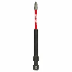 This MILWAUKEE impact bit is a #1 Phillips (PH1) size, imperial, with a standard hex shank. It is impact-rated for use with impact drivers in fastening applications. The bit is made from alloy steel and features a standard tip style.