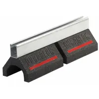 DURA-BLOK Pipe Support Block: Rubber Base, Electroplated Cast Iron, 6 in Overall Lg (MPN DB620)