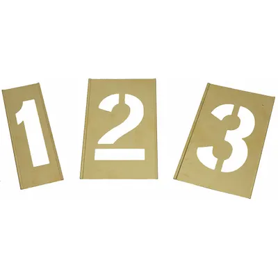 OEM Stencil Set: 0 to 9/Period (.) - Brass Interlocking Stencil Sets