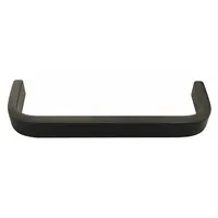 Fixed, non-recessed pull handle made from black anodized aluminum. Features threaded holes for #8-32 screws and a 0.25 in grip thickness. Suitable for use on industrial enclosures, cabinets, and machinery doors where a corrosion-resistant grip is required