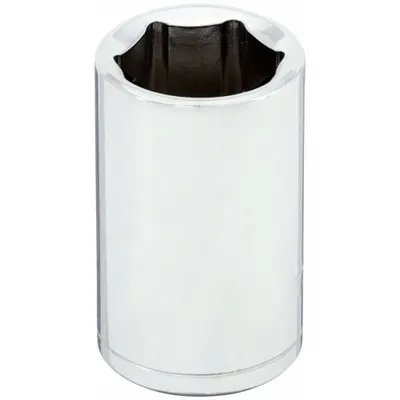 WESTWARD Socket: Metric, 1/2 in Drive Size, 17 mm Socket Size, 6-Point, Std, Chrome - 1/2" Drive Hand Sockets